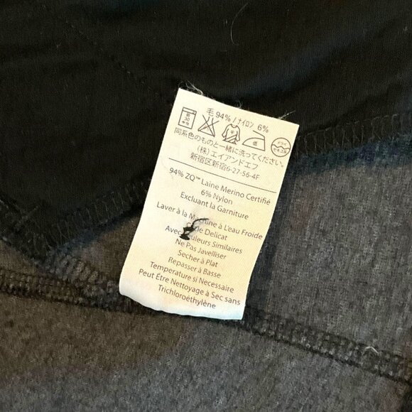 Ibex Pez Cardigan Jacket Merino Wool Charcoal Gray *FLAW* Size Small S Coatigan - Picture 12 of 12